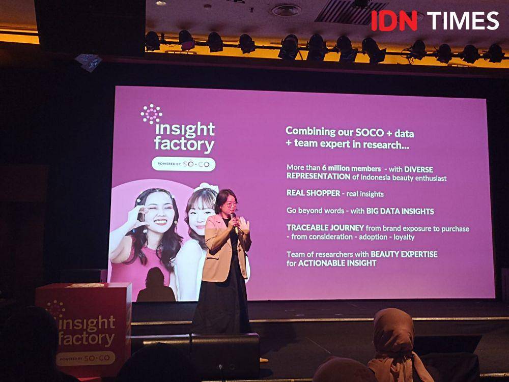 Peluncuran Beauty Consumer Behavior and Trend Report dari Insight Factory by SOCO di The Lounge XXI Plaza Senayan. 7 Agustus 2024. (IDN Times/M. Tarmizi Murdianto)