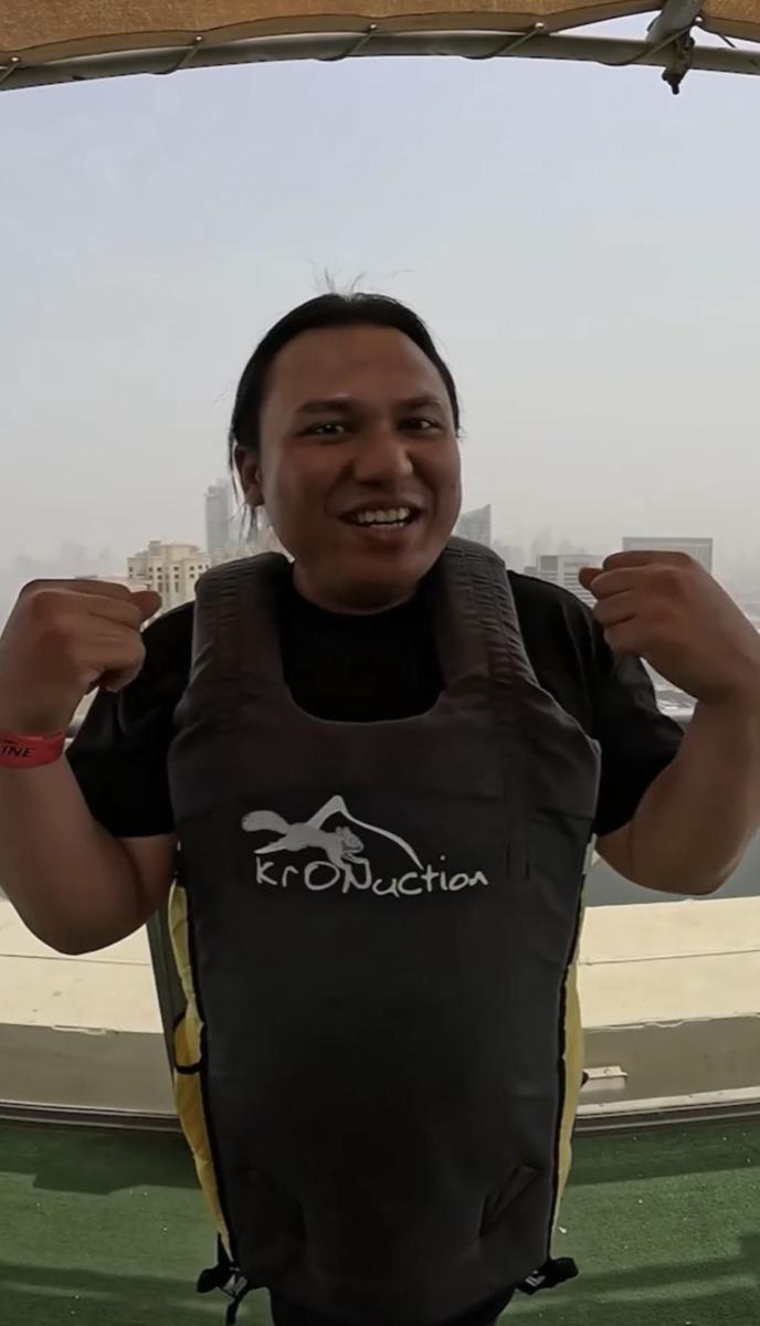 Keanu Agl jajal olahraga ekstrem di Dubai (instagram.com/keanuagl)