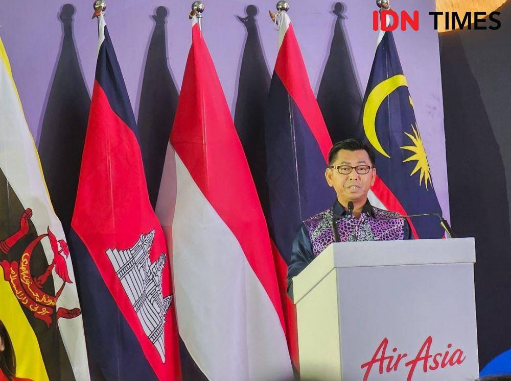 Wakil Menteri Luar Negeri Malaysia, YB Datuk Mohamad Bin Alamin di acara ASEAN Day ke-57 di RedQ, KLIA, Malaysia, Kamis (8/8/2024). (IDN Times/Deti Mega Purnamasari)