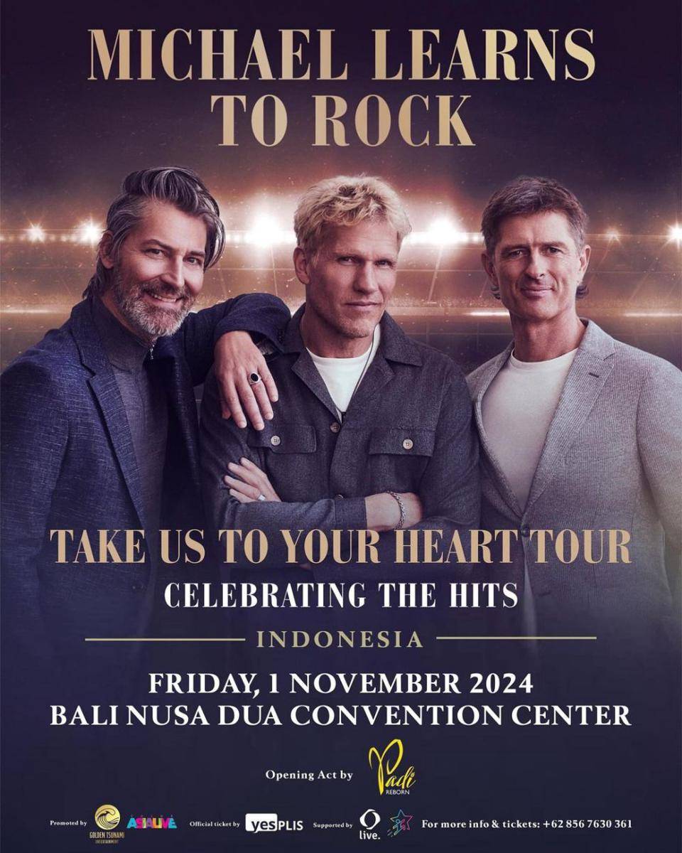 poster konser Michael Learns to Rock di Bali (instagram.com/heritage90sconcert)