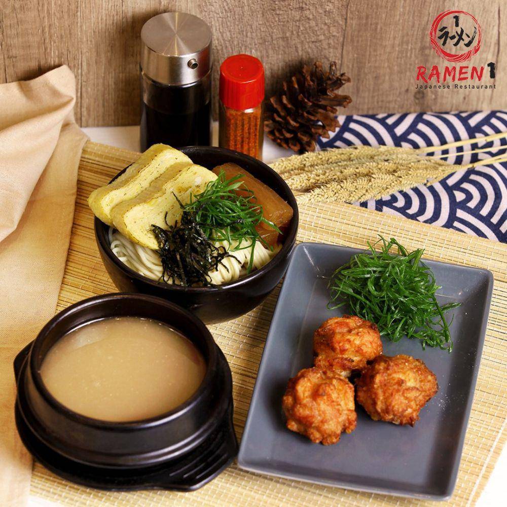 Menu Tsukemen Chicken Karaage di Ramen1 Indonesia (instagram.com/ramen1indonesia)