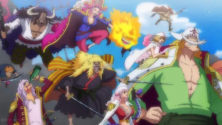 Rocks D. Xebec dan Kru Bajak Laut Rocks (dok. Eiichiro Oda, Toei Animation/One Piece)