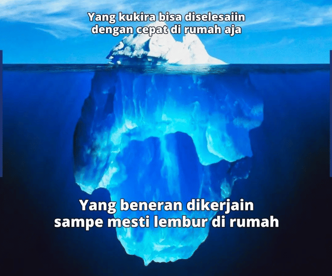Meme perbedaan antara apa yang terlihat dan apa yang dirasakan(x.com/wtcjakarta)