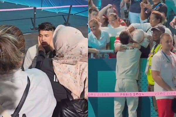 7 Momen Haru Rizki Juniansyah Peluk Ibunda usai Dapat Emas Olimpiade