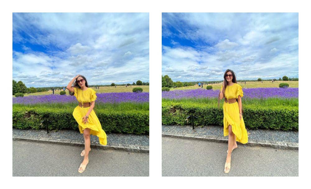 ide outfit colorful ala Dhanashree Verma (instagram.com/dhanashree9)