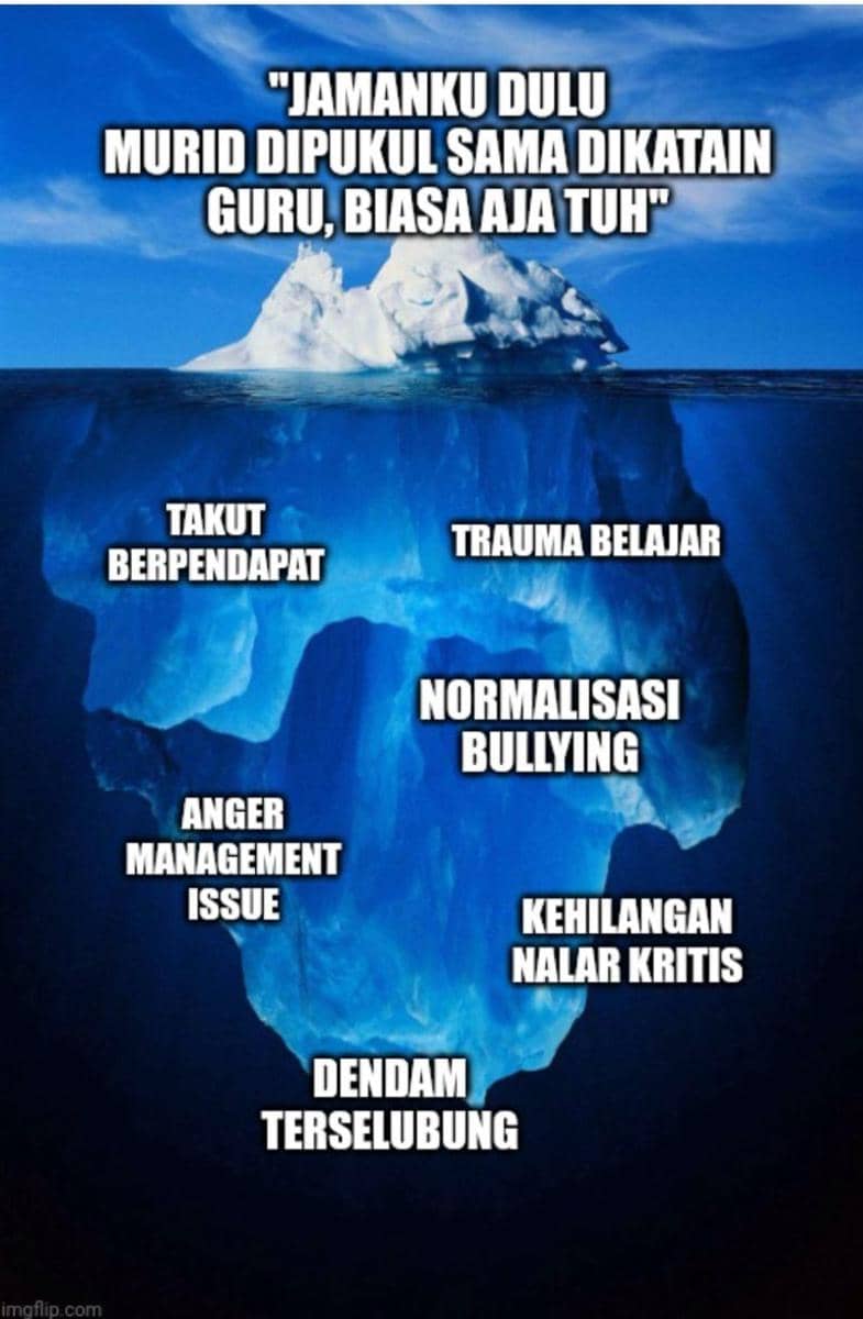 Meme perbedaan antara apa yang terlihat dan apa yang dirasakan(x.com/ariomazda)