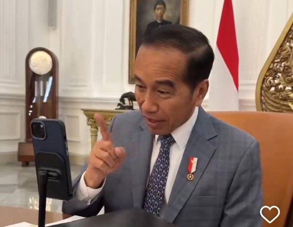 Presiden Jokowi Video Call Veddriq dan Rizki, Peraih Emas Olimpiade 2024 Paris (Instagram.com/@jokowi)
