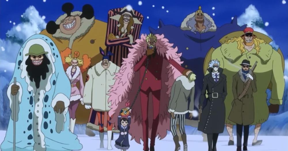 Donquixote Doflamingo dan Kru Bajak Laut Donquixote (dok. Eiichiro Oda, Toei Animation/One Piece)