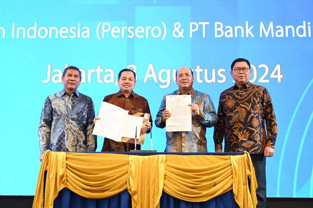 Bank Mandiri dna Pelindo menegaskan kemitraan strategis yang telah terjalin lebih dari dua dekade. (dok. Bank Mandiri)