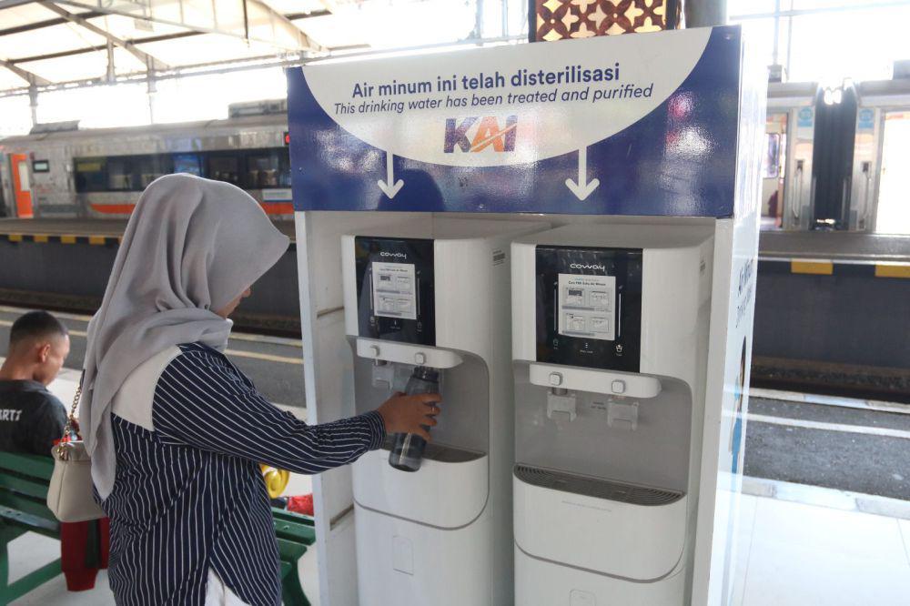 Drinking Water Station di Stasiun Tugu Yogyakarta, Sabtu (10/8/2024) (dok. PT KAI Daop 6 Yogyakarta)