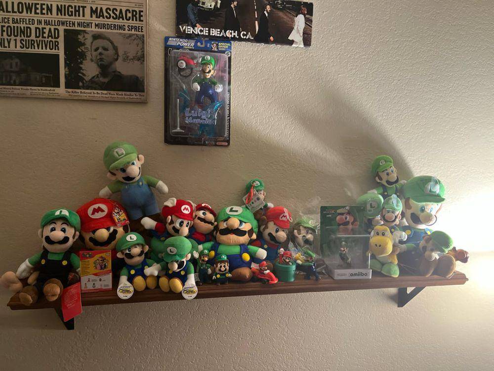 potret koleksi boneka Mario Bros. (reddit.com/user/masonglasses)