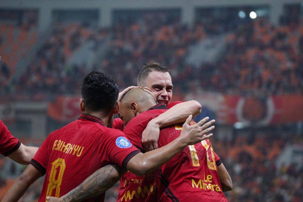 Selebrasi pemain Persija Jakarta. (Dok. Persija)