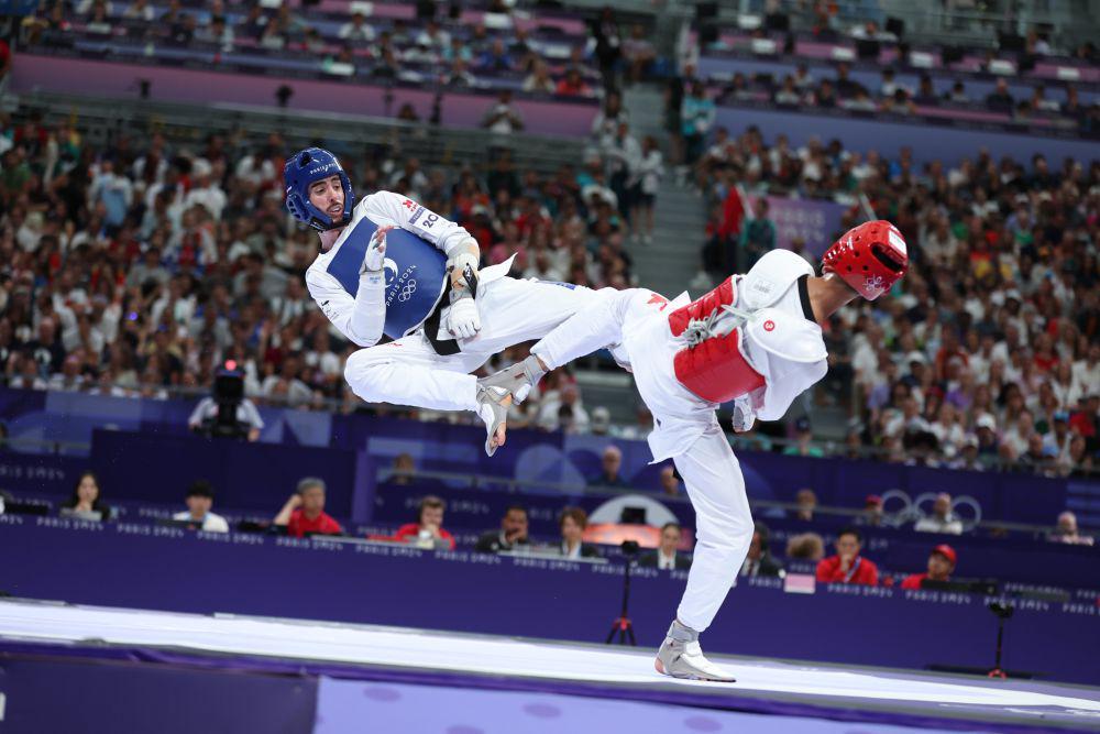 Cabang olahraga taekwondo dipertandingkan pada Olimpiade Paris 2024. (x.com/The Olympic Games)