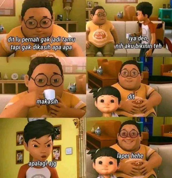 meme main ke rumah teman (instagram.com/majelis_humor.id)