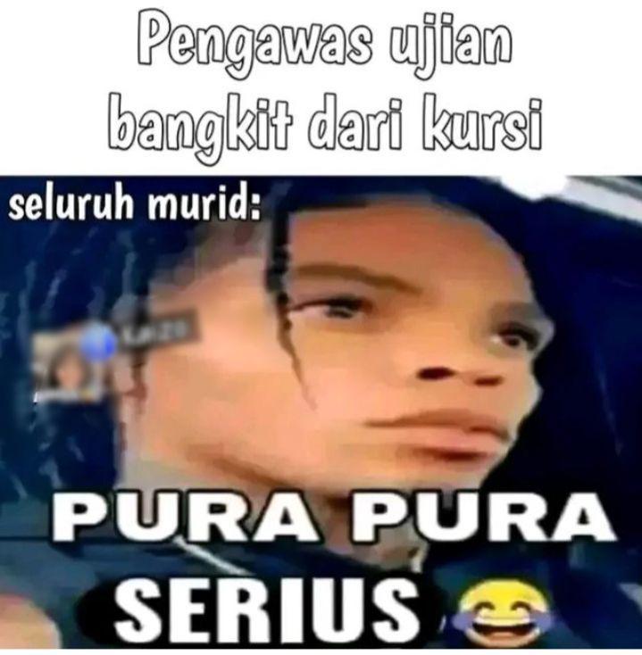 meme ujian (instagram.com/majelis_humor.id)