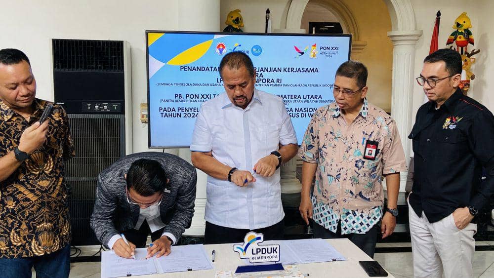Kerja sama PB PON Wilayah Sumut dan LPDUK (dok.istimewa)