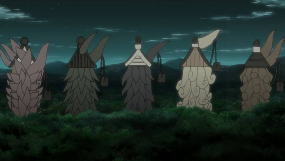 Hashirama menggunakan Kuchiyose: Goju Rashomon. (dok. Pierrot/Naruto: Shippuden)
