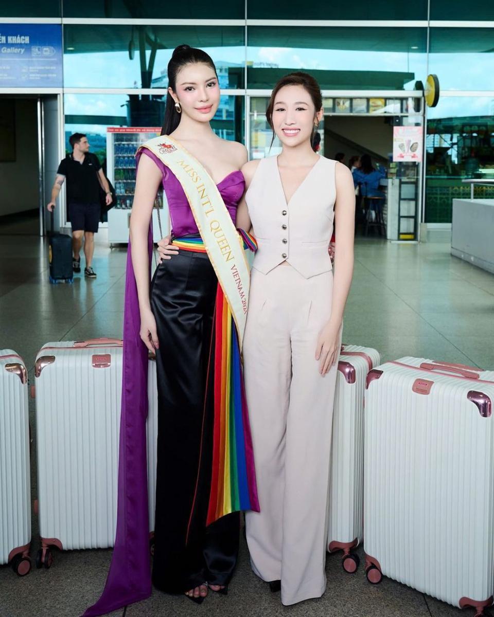 Potret Departure Finalis Miss International Queen 2024 ke Thailand (Instagram.com/miqvietnamofficial)
