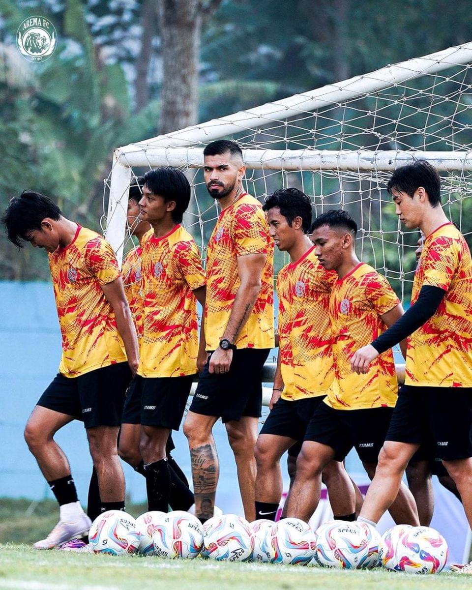 Pemain Arema FC saat berlatih. IDN Times/ istimewa