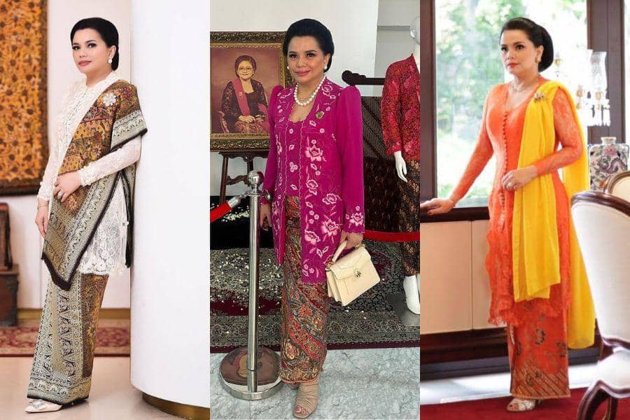 14 Gaya Kebaya Yanti Airlangga, Pesona Berkelas Khas Ibu Pejabat