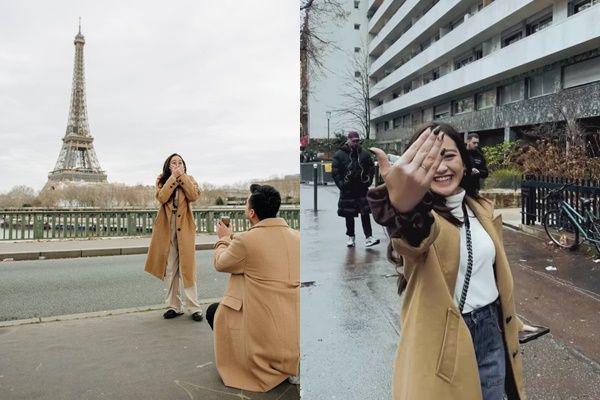 Baru Diungkap, 7 Potret Romantis Salshabilla Adriani Dilamar di Paris