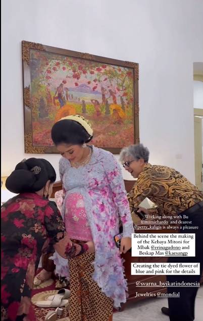 Gaya Tasyakuran 7 Bulan Kehamilan Erina Gudono (instagram.com/didietmaulana)