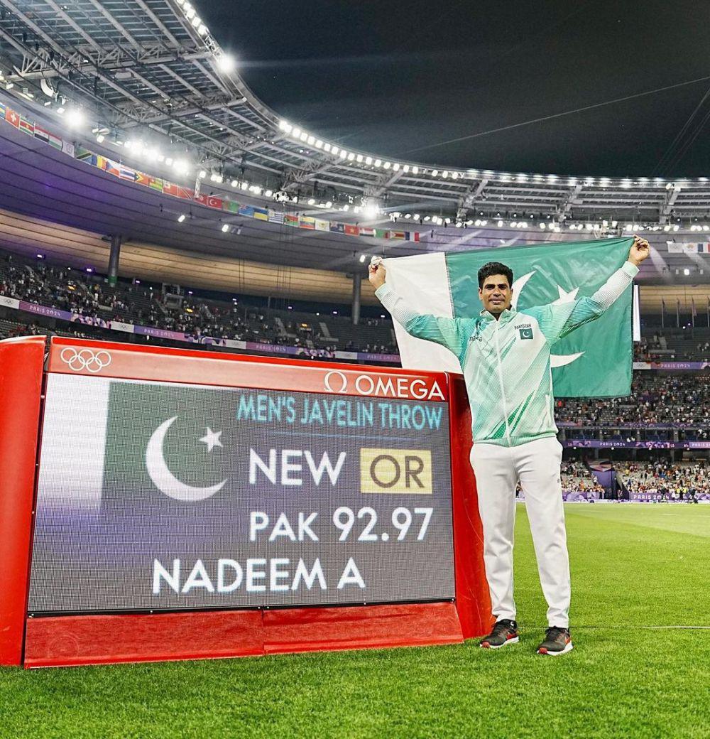 Arshad Nadeem, atlet lempar lembing Pakistan peraih emas Olimpiade 2024 (instagram.com/worldathletics)