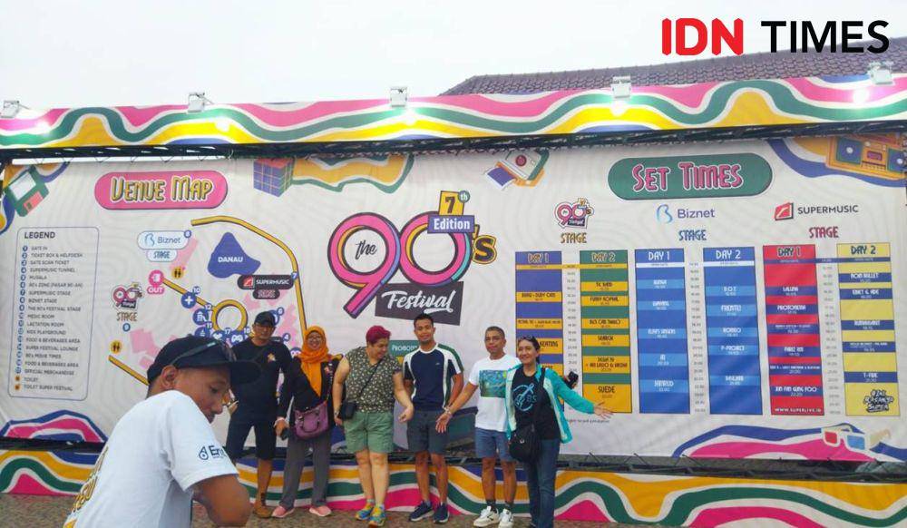 Lokasi foto yang instagramable di 90s Festival (dok. IDN Times/Shandy Pradana)