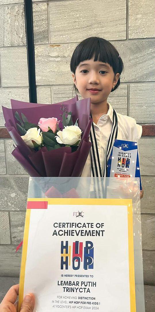 anak Nycta Gina dan kinos raih prestasi bersamaan (instagram.com/kinosnoski)