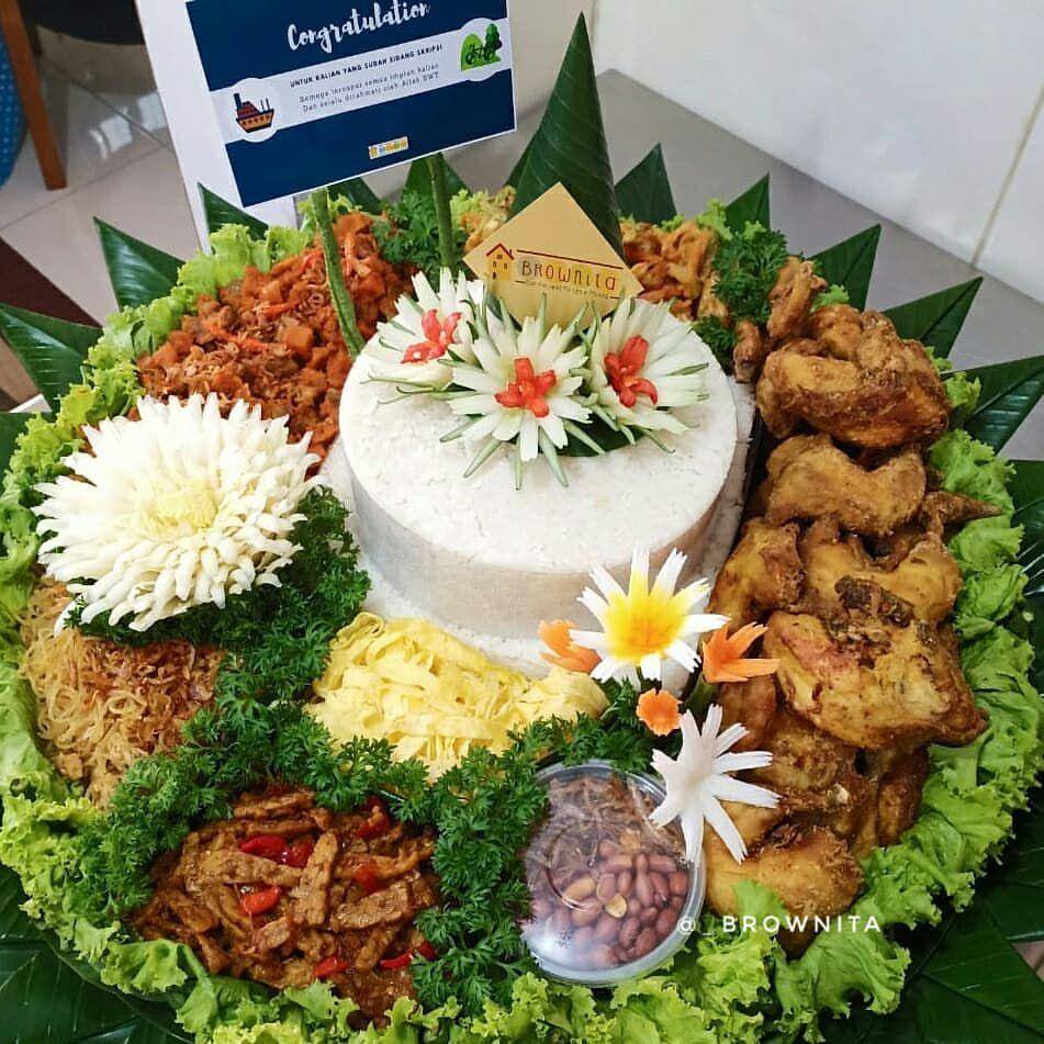 ilustrasi tumpeng nasi uduk (instagram.com/_brownita)