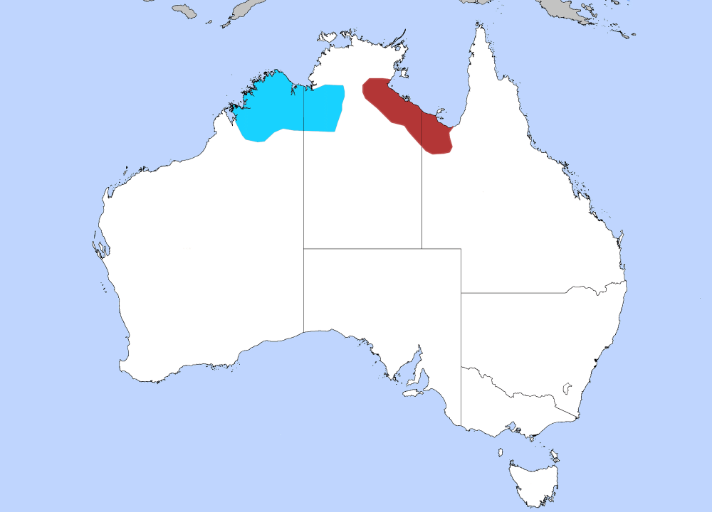 Wilayah penyebaran purple-crowned fairywren (commons.m.wikimedia.org/Nrg800)