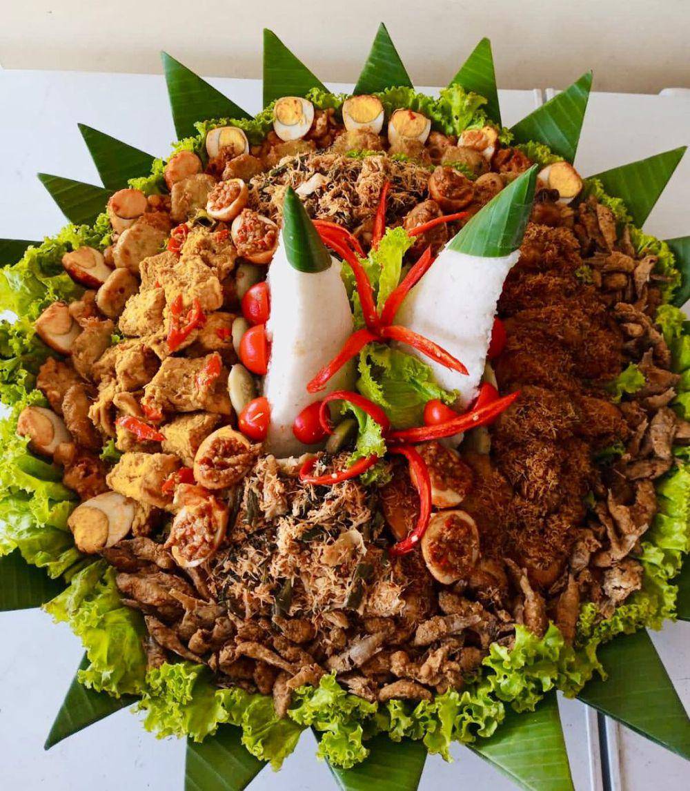 ilustrasi tumpeng pungkur (instagram.com/dapurlaoscatering)