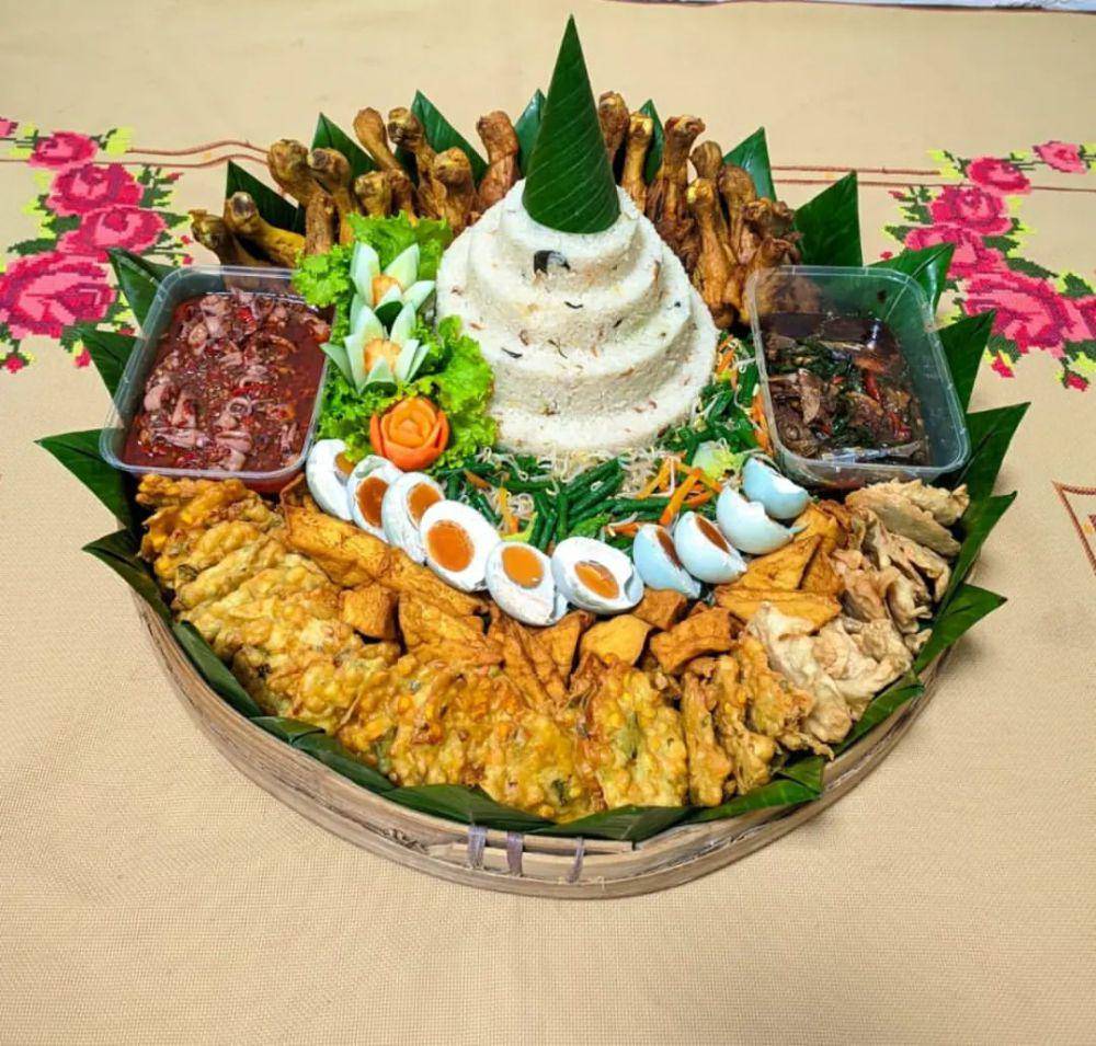 ilustrasi tumpeng liwet (instagram.com/dapur.mama.hany)