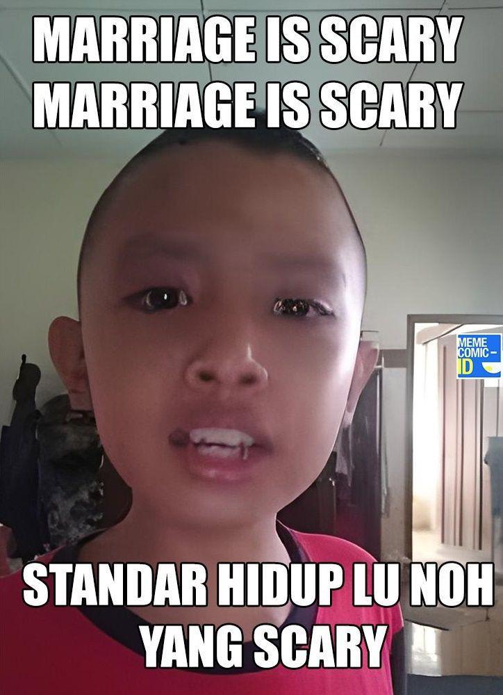 apa itu tren marriage is scary (instagram.com/memecomic.id)