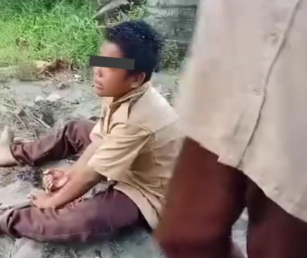 Viral! Video Siswa SMP di Tanggamus jadi Korban Aksi Bullying