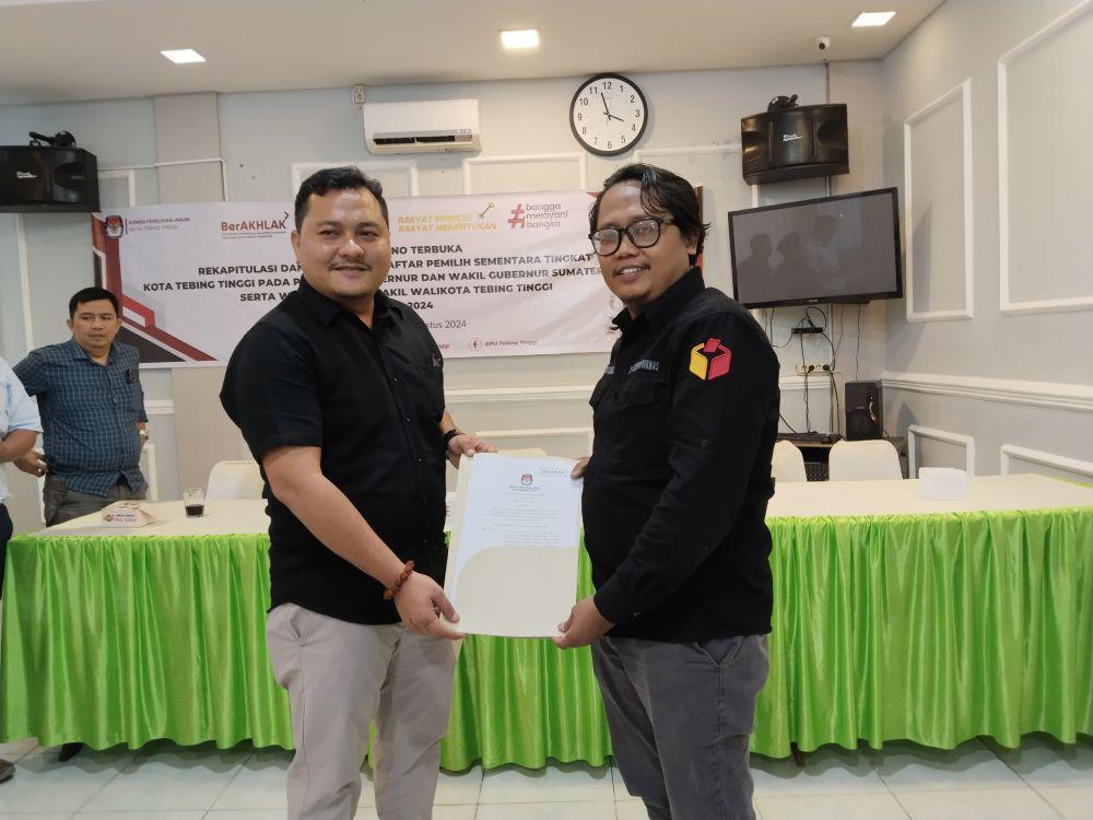 Bawaslu Tebing Tinggi Temukan Selisih Hasil Rekapitulasi DPS
