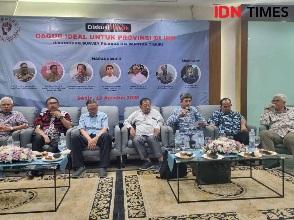 Diskusi publik hasil survei Lembaga Pemilih Indonesia (IDN Times/Ilman Nafi'an)