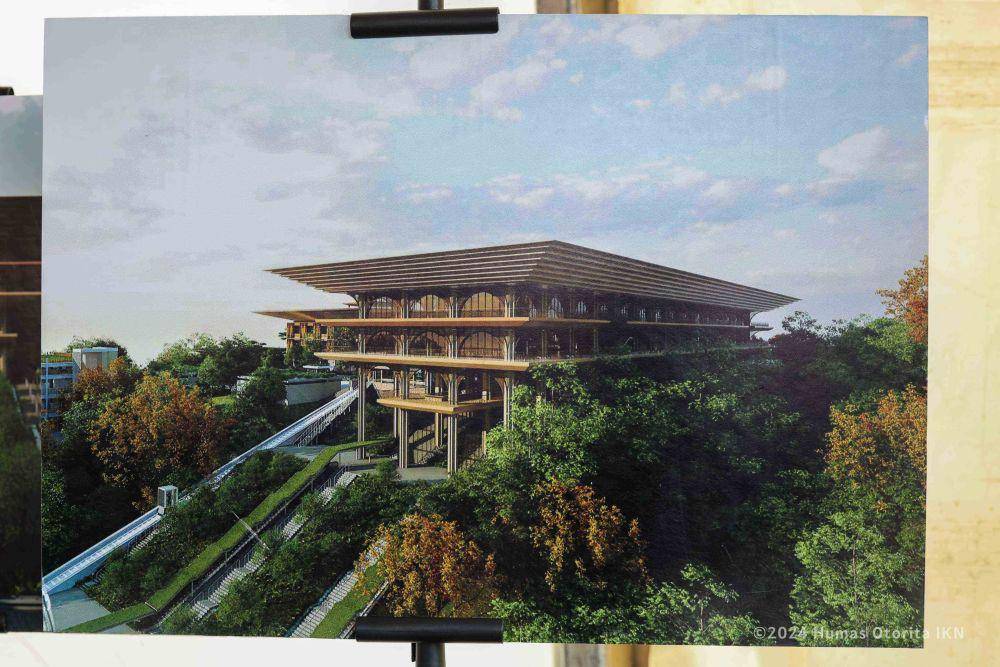 Konsep desain pembangunan Istana Wakil Presiden RI di Ibu Kota Nusantara. Foto OIKN