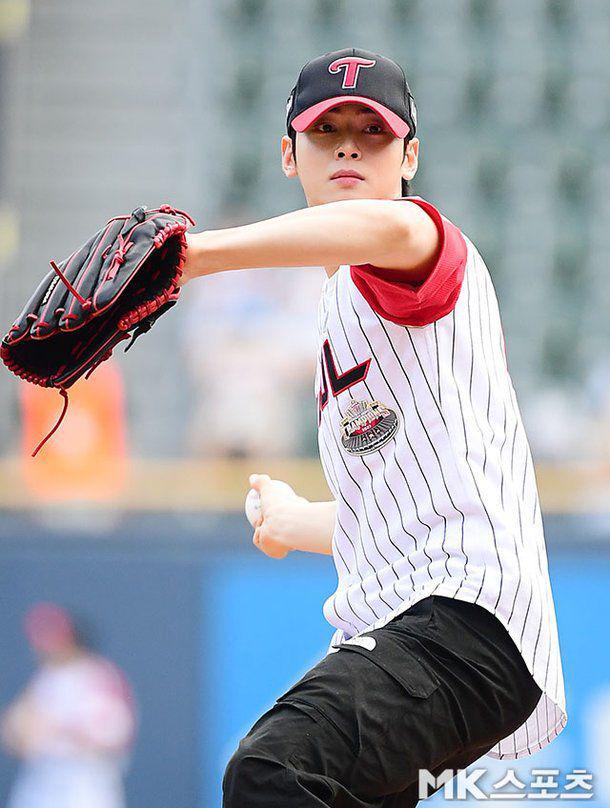 potret Cha Eun Woo di 2024 KBO League (dok. MK Sports)