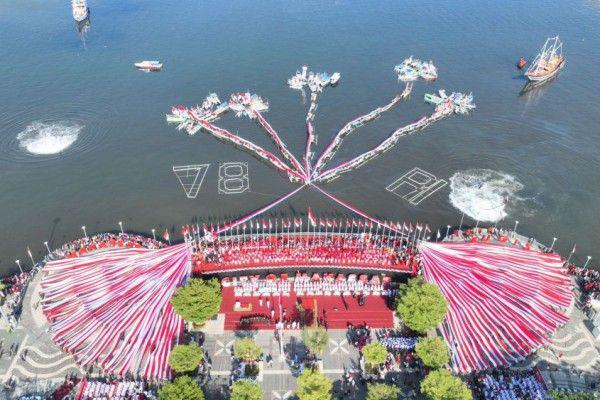 HUT RI, 79 Bendera Merah Putih Bakal Dibentangkan di Laut Losari