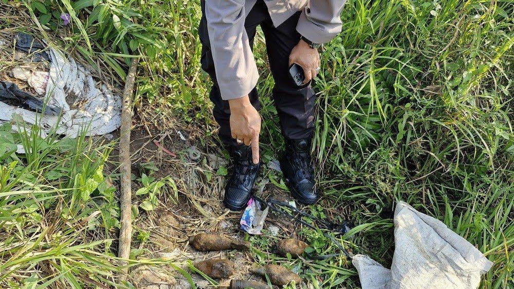Penemuan Belasan Mortir dan Proyektil Hebohkan Warga Ogan Ilir