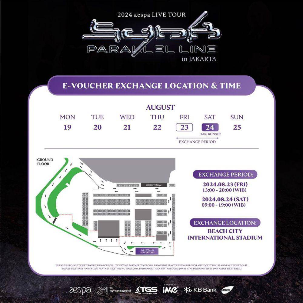 jadwal dan tempat penukaran tiket konser aespa di Jakarta (instagram.com/topgallantshow.indonesia)