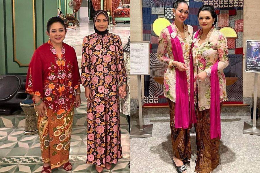 Kebaya Titiek Soeharto dan Yanti Airlangga. (instagram.com/yanti.airlangga | instagram.com/titieksoeharto)