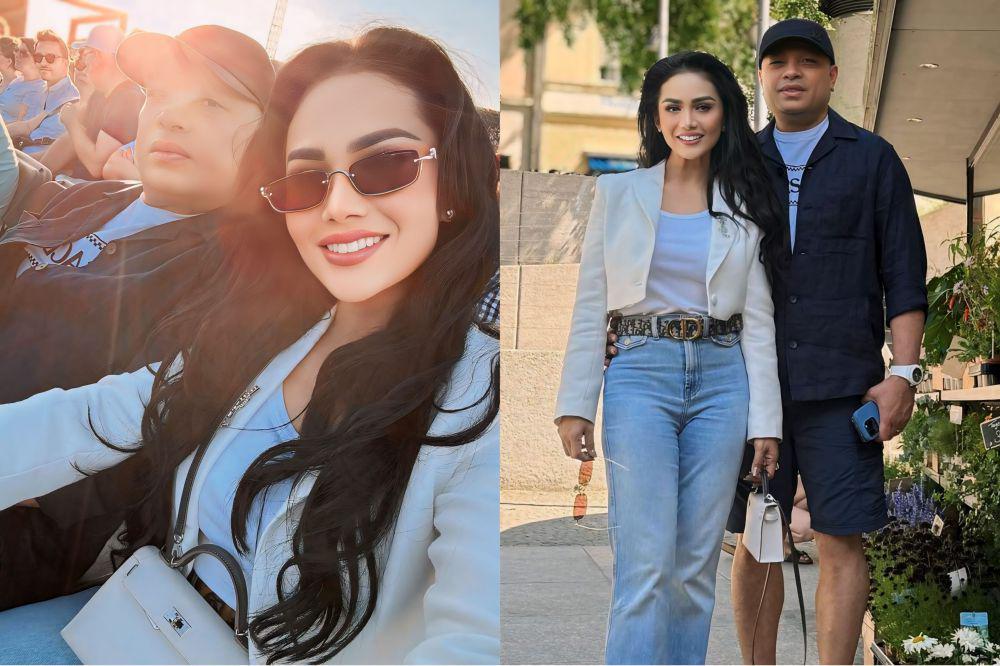 7 Potret Kris Dayanti dan Suami Nonton Konser Adele, Sweet bak ABG