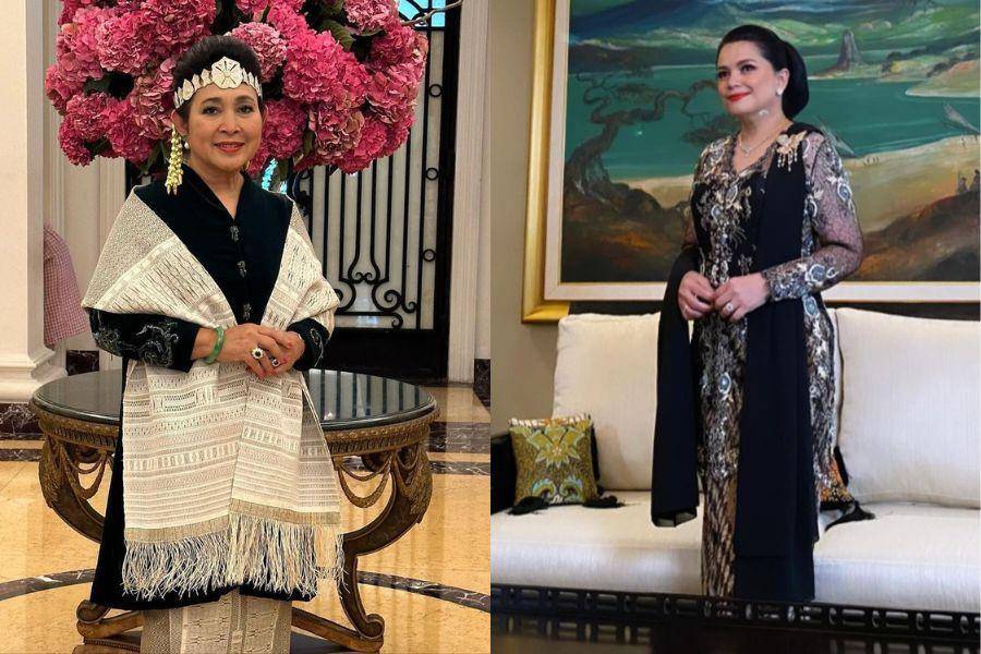 Kebaya Titiek Soeharto dan Yanti Airlangga. (instagram.com/yanti.airlangga | instagram.com/titieksoeharto)