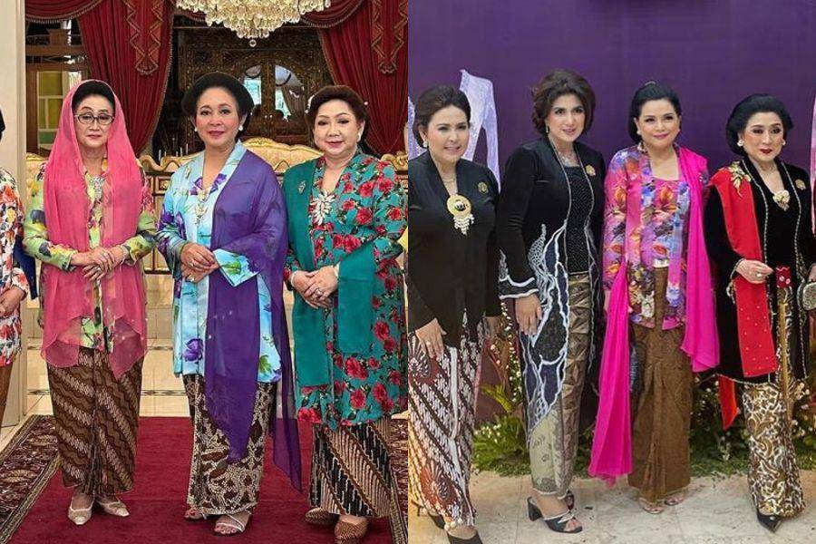 Kebaya Titiek Soeharto dan Yanti Airlangga. (instagram.com/yanti.airlangga | instagram.com/titieksoeharto)