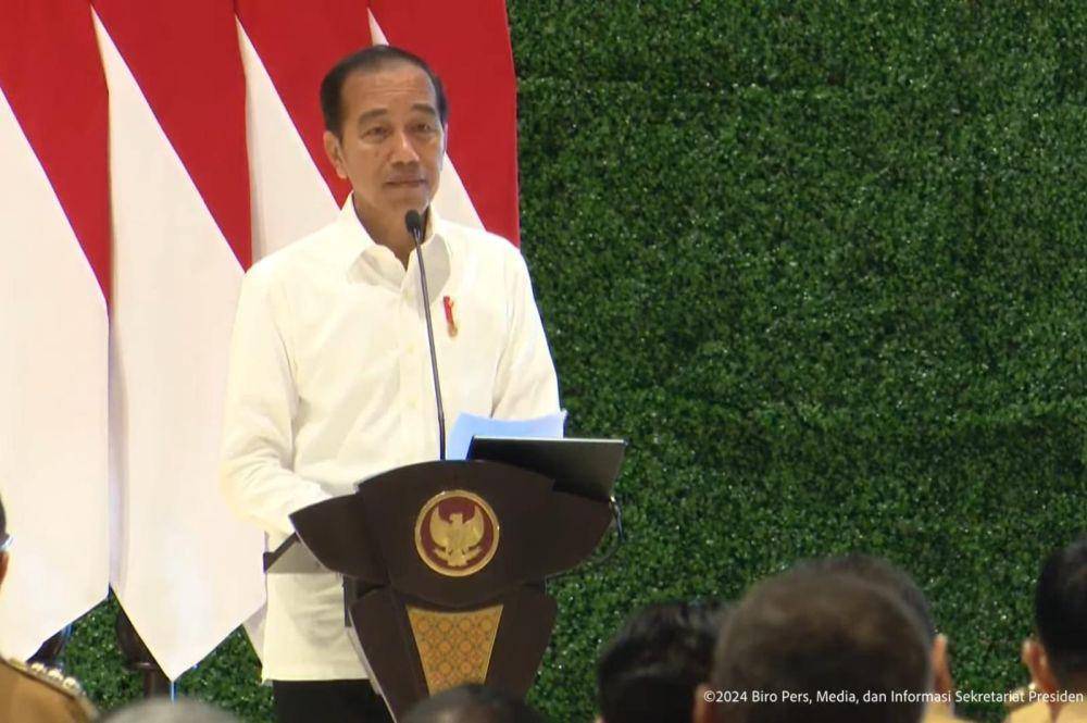 Presiden Jokowi kumpulkan kepala daerah se-Indonesia di IKN, Selasa (13/8/2024) (YouTube.com/Sekretariat Presiden)