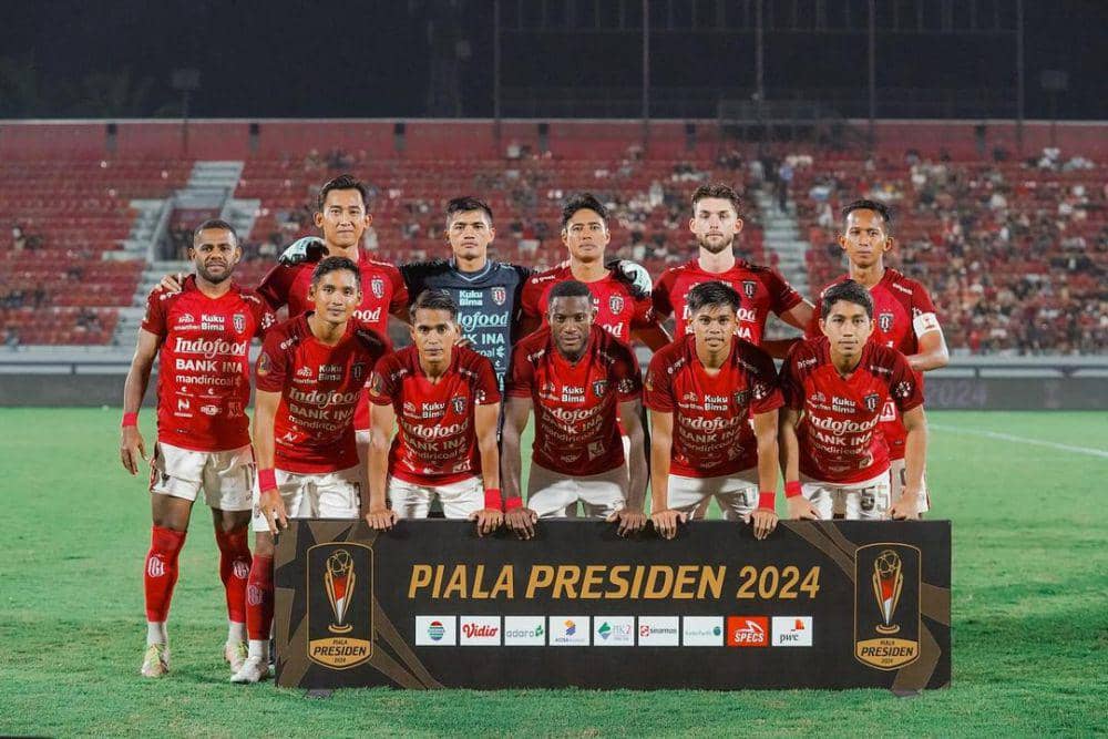 Fitrul (abu hitam) saat memperkuat Bali United di Piala Presiden 2024. (Instagram.com/fitrul_dr1)