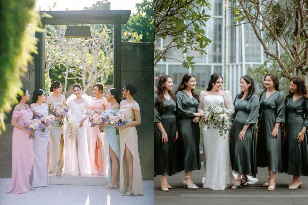 10 Referensi Seragam Bridesmaid Polos untuk Wedding Minimalis, Cakep!