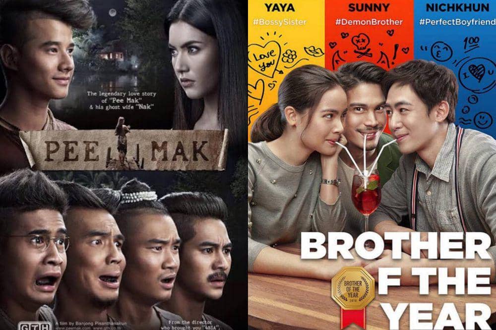 poster film Pee Mak dan poster film Brother of the Year (dok. GTH/Pee Mak | dok. GDH/Brother of the Year)